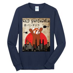 Red Panda Lover, Funny Red Pandazilla Tall Long Sleeve T-Shirt