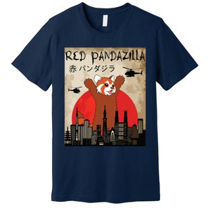 Red Panda Lover, Funny Red Pandazilla Premium T-Shirt