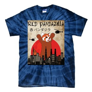 Red Panda Lover, Funny Red Pandazilla Tie-Dye T-Shirt