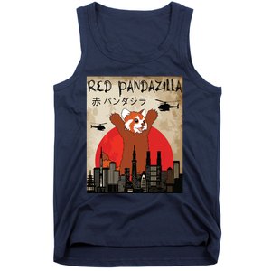 Red Panda Lover, Funny Red Pandazilla Tank Top