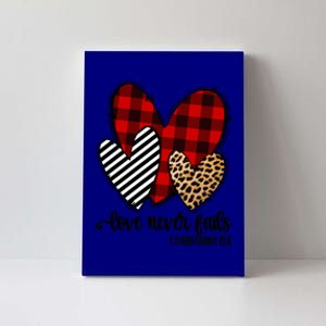 Red Plaid Leopard Prints Heart Valentines Like Love Jesus Gift Canvas