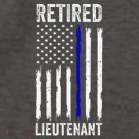 Retired Police Lieutenant Design Thin Blue Line Retirement Vector Backpack