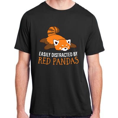 Red Panda Love Easily Distracted By Red Pandas Adult ChromaSoft Performance T-Shirt