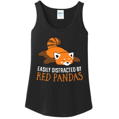 Red Panda Love Easily Distracted By Red Pandas Ladies Essential Tank