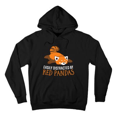 Red Panda Love Easily Distracted By Red Pandas Tall Hoodie