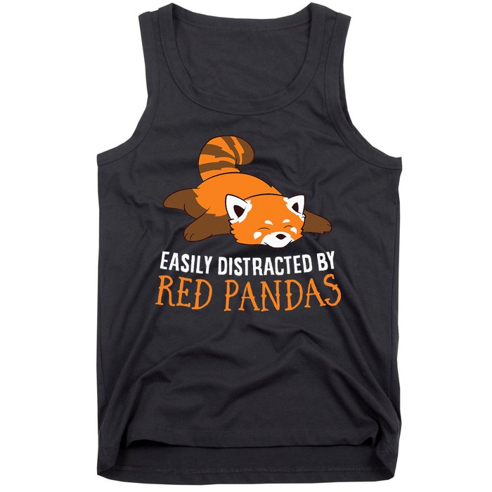 Red Panda Love Easily Distracted By Red Pandas Tank Top