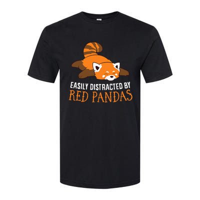 Red Panda Love Easily Distracted By Red Pandas Softstyle CVC T-Shirt