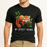 Red Panda Lazy Spirit Animal Gift Cooling Performance Crew T-Shirt