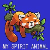Red Panda Lazy Spirit Animal Gift T-Shirt