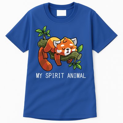 Red Panda Lazy Spirit Animal Gift Tall T-Shirt