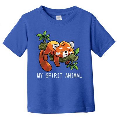 Red Panda Lazy Spirit Animal Gift Toddler T-Shirt