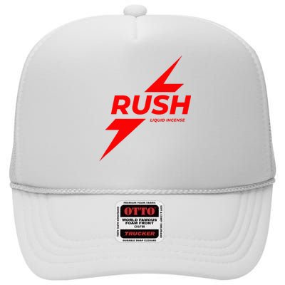 Rush Poppers Liquid Incense The Original Gay Bottom High Crown Mesh Back Trucker Hat