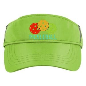 Retro Pickleball Logo Adult Drive Performance Visor