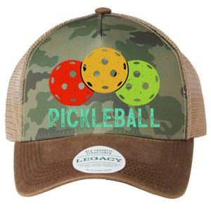 Retro Pickleball Logo Legacy Tie Dye Trucker Hat