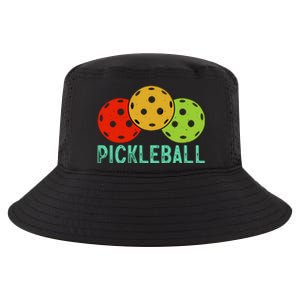 Retro Pickleball Logo Cool Comfort Performance Bucket Hat