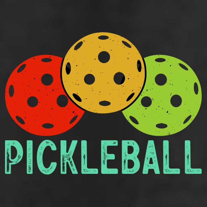 Retro Pickleball Logo 7 Panel Mesh Trucker Snapback Hat