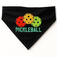 Retro Pickleball Logo USA-Made Doggie Bandana