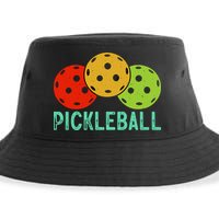 Retro Pickleball Logo Sustainable Bucket Hat