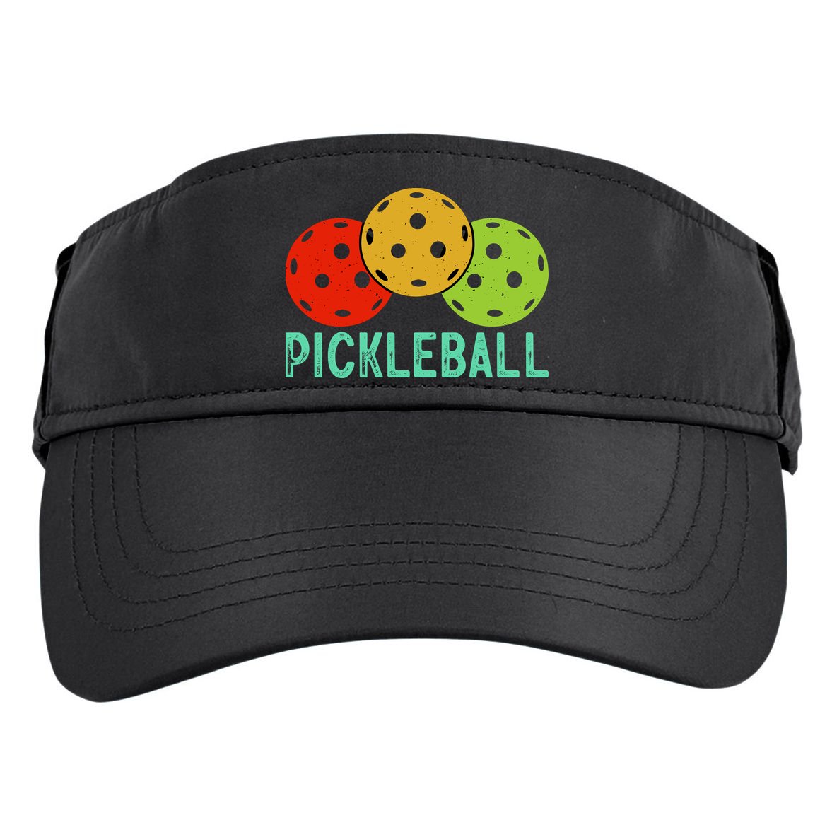 Retro Pickleball Logo Adult Drive Performance Visor