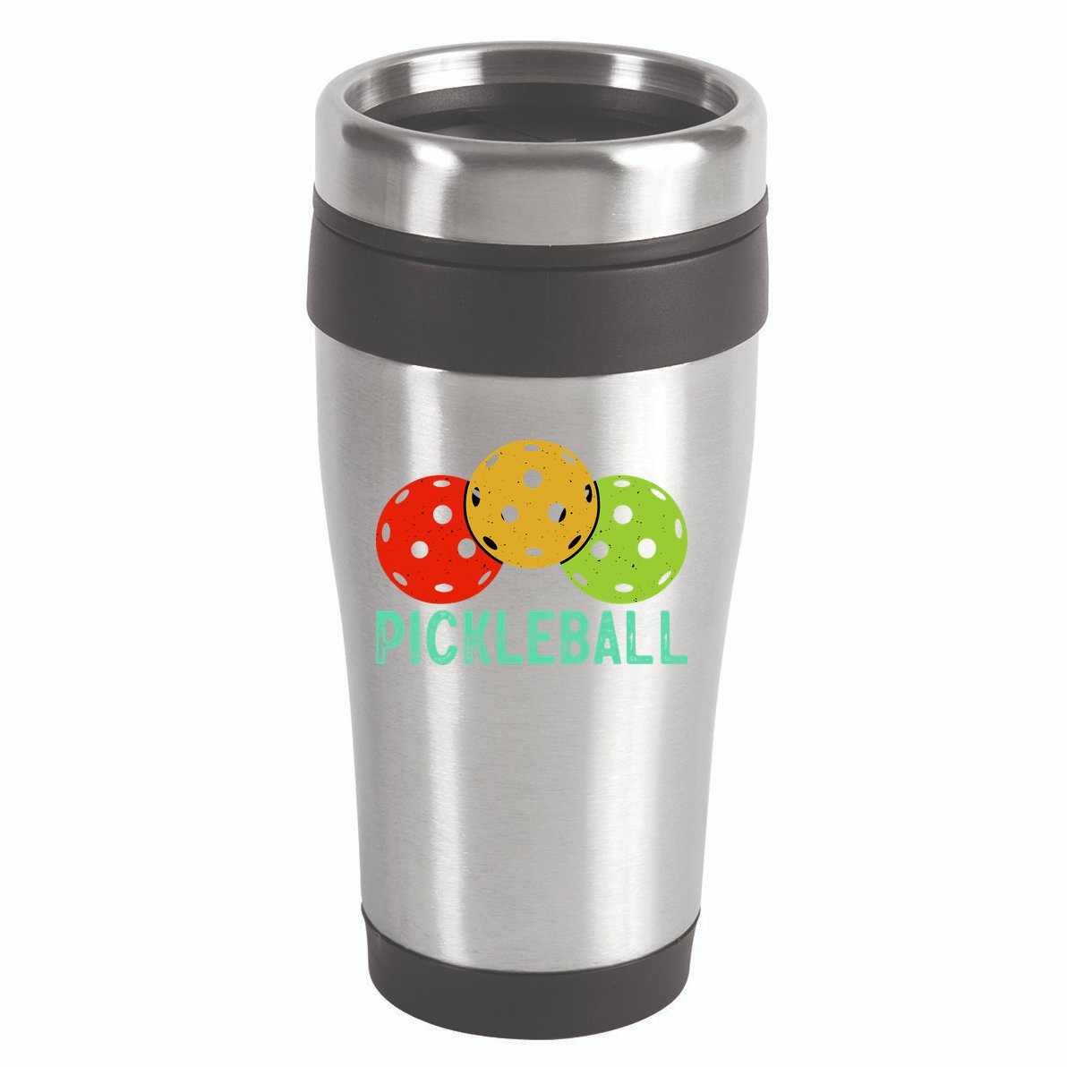 Retro Pickleball Logo 16oz Travel Tumbler