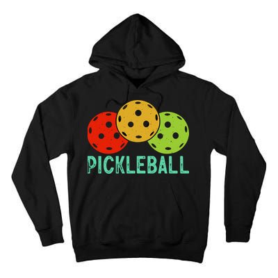 Retro Pickleball Logo Tall Hoodie