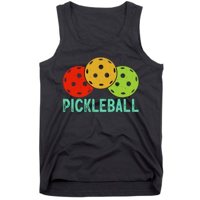 Retro Pickleball Logo Tank Top
