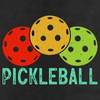 Retro Pickleball Logo Golf Towel