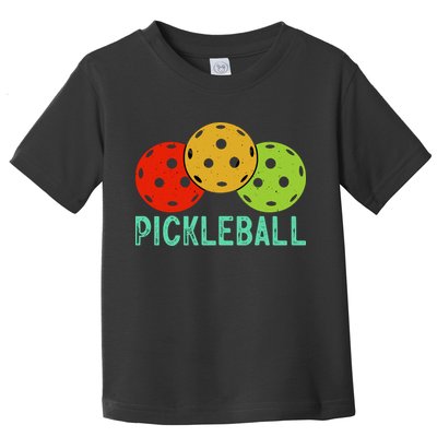 Retro Pickleball Logo Toddler T-Shirt