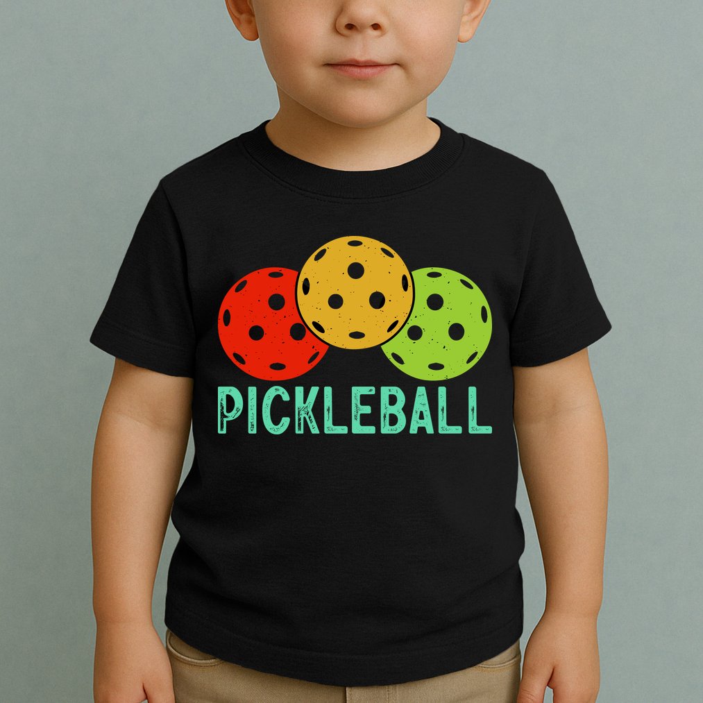 Retro Pickleball Logo Toddler T-Shirt