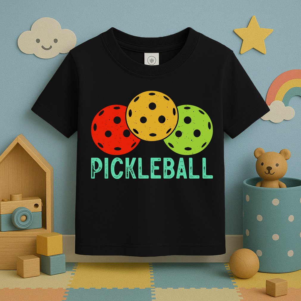 Retro Pickleball Logo Toddler T-Shirt