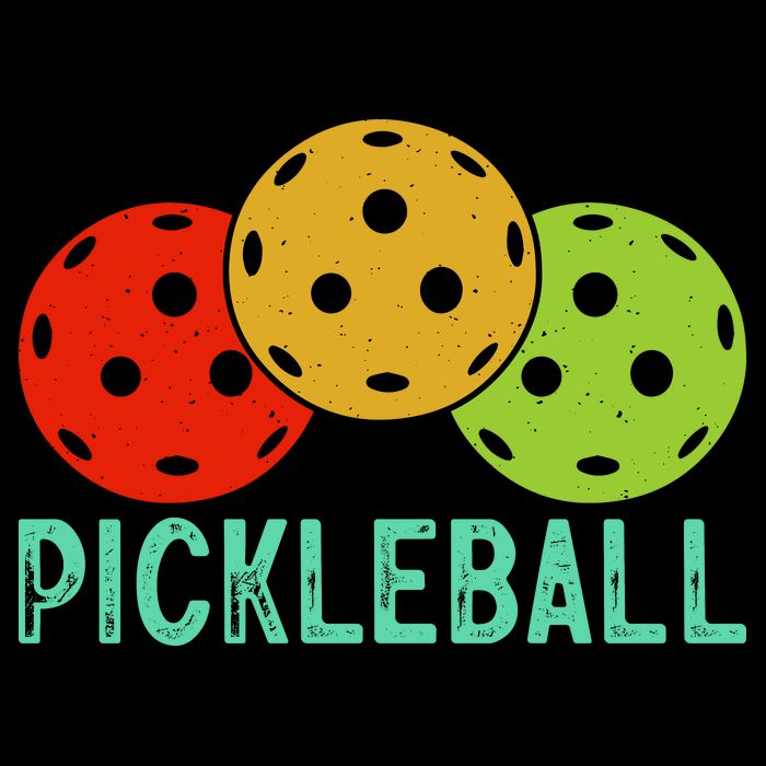 Retro Pickleball Logo Kids T-Shirt