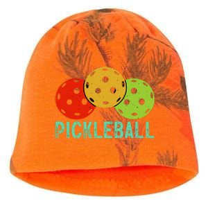 Retro Pickleball Logo Kati - Camo Knit Beanie