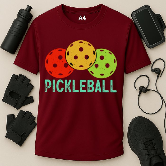 Retro Pickleball Logo Performance Shirt