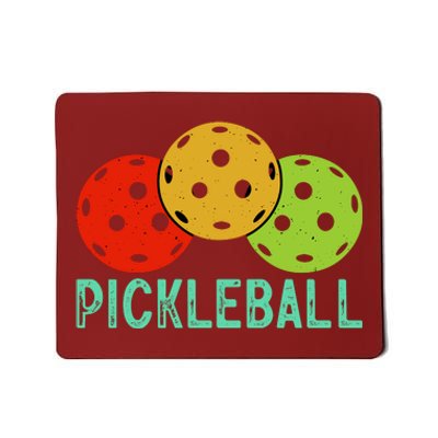 Retro Pickleball Logo Mousepad