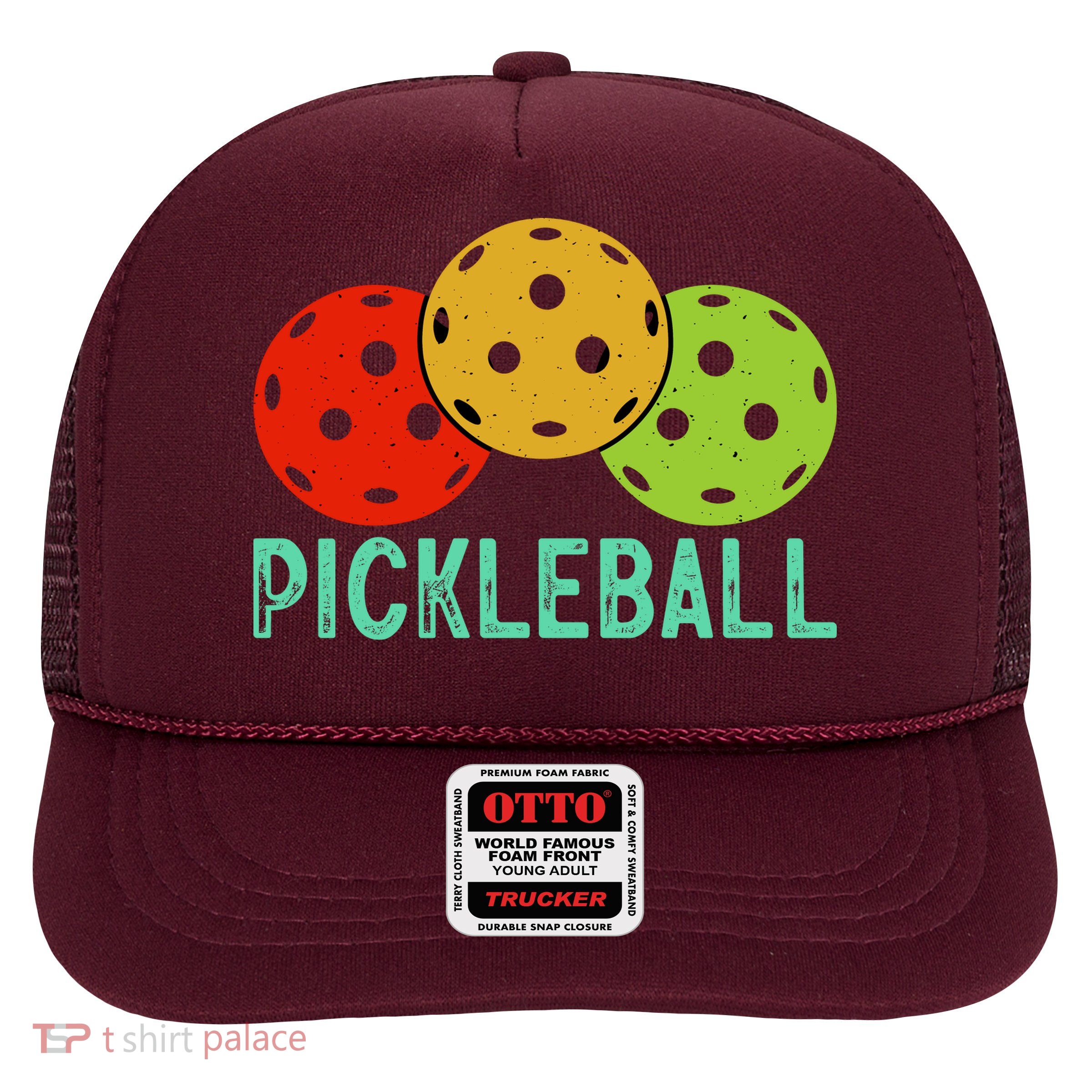 Retro Pickleball Logo Trucker Hat