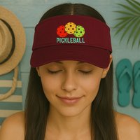 Retro Pickleball Logo Visor