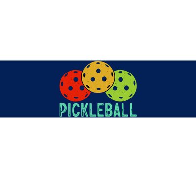 Retro Pickleball Logo Bumper Sticker