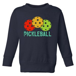 Retro Pickleball Logo Toddler Sweatshirt