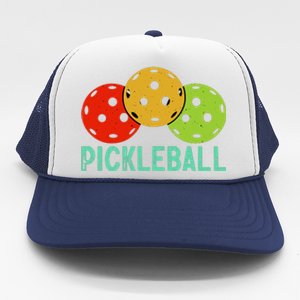 Retro Pickleball Logo Trucker Hat