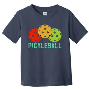 Retro Pickleball Logo Toddler T-Shirt