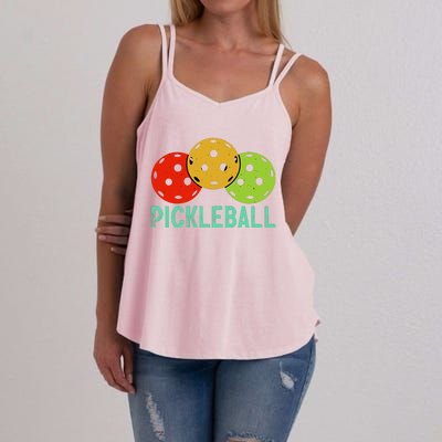 Retro Pickleball Logo Women's Strappy Tank