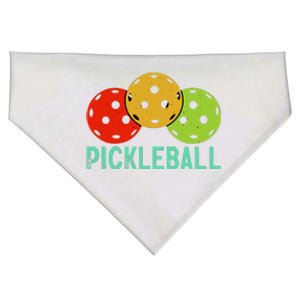 Retro Pickleball Logo USA-Made Doggie Bandana