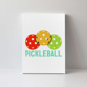 Retro Pickleball Logo Canvas