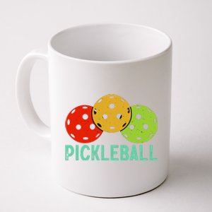 Retro Pickleball Logo Coffee Mug