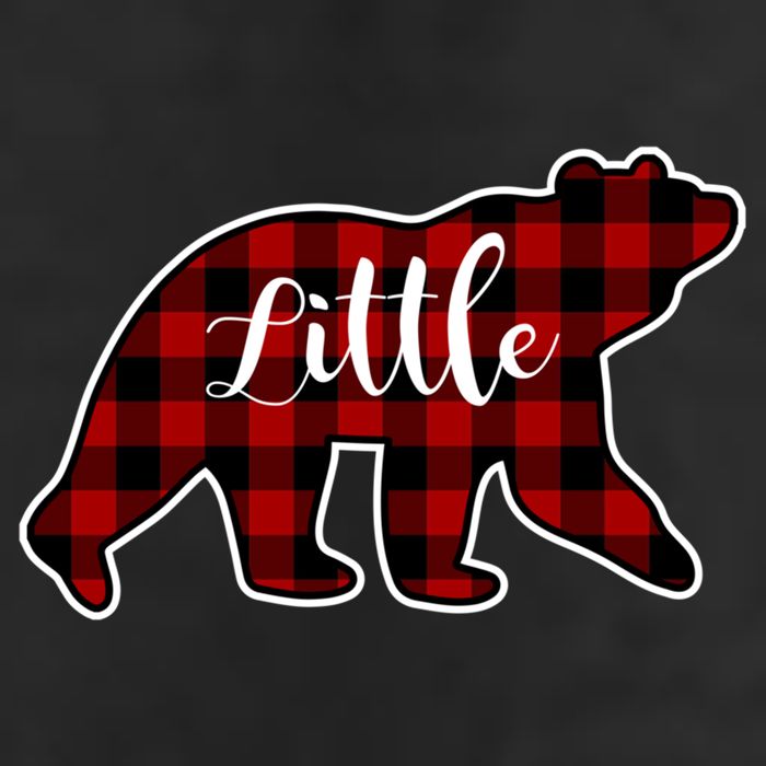 Red Plaid Little Bear Matching Family Group Gift Adult Drive Performance Visor