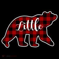 Red Plaid Little Bear Matching Family Group Gift Mesh Reversible Basketball Jersey Tank