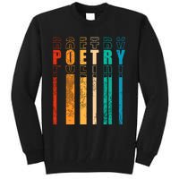 Retro Poetry Lyrics Literature Vintage Poet Tall Sweatshirt