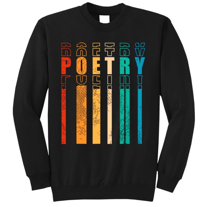 Retro Poetry Lyrics Literature Vintage Poet Tall Sweatshirt