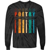 Retro Poetry Lyrics Literature Vintage Poet Tie-Dye Long Sleeve Shirt