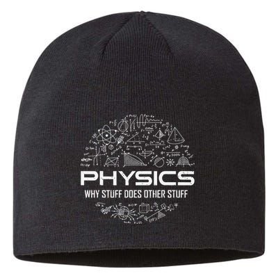 retro Physics Lover Physics Humor Sustainable Beanie